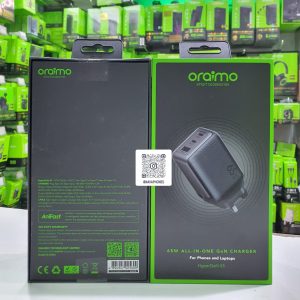 oraimo HyperGaN 65 65W GaN Wall Charger Kit with 100W CC Cable
